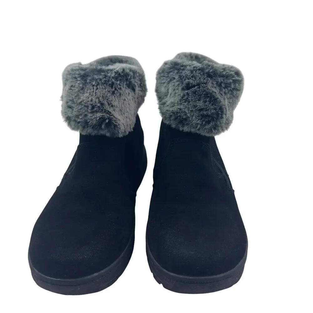 Khombu Jessica Suede Leather Memory Foam Water-Repellent Boots Women's Size 8